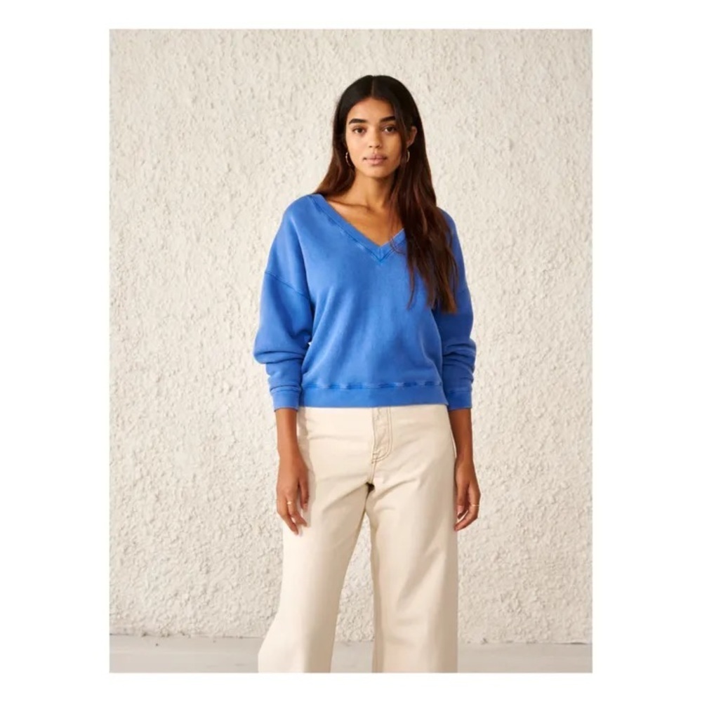BELLEROSE Royal Blue V-Neck Fellow Sweatshirt